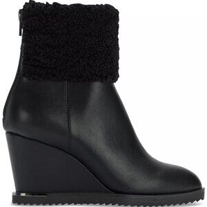 DKNY Powell Wedge Boots in Black Sz 9
